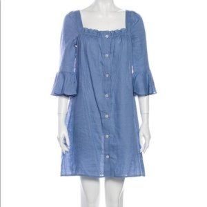 Pretty linen Jane Sleeper dress - S